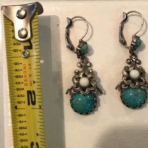 Vintage style turquoise earrings
